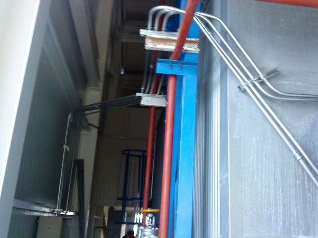 Instalacion y cableado de sensores en caldera